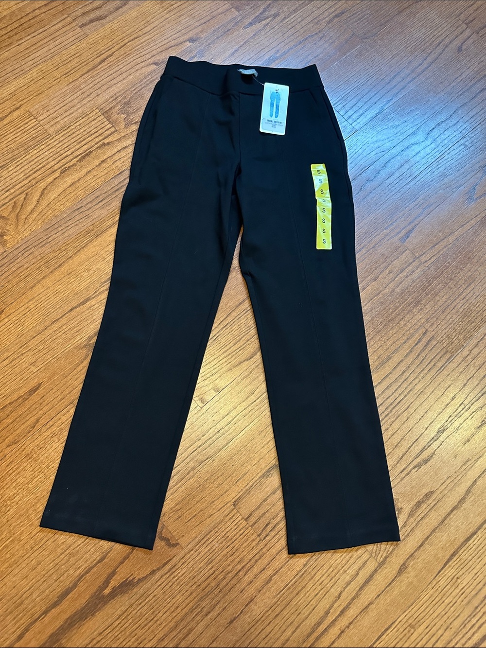 Matty M Black Straight-Leg Pants